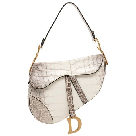 dior saddle bag crocodile|Dior himalayan bag.